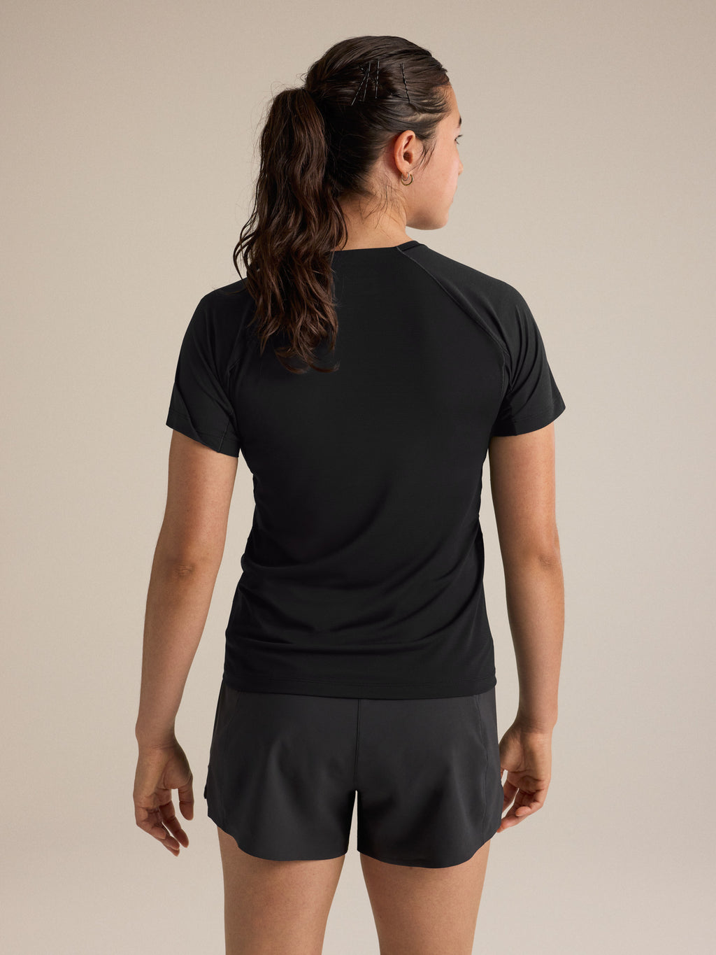 Norvan Crew Shirt SS Women's Black Back View