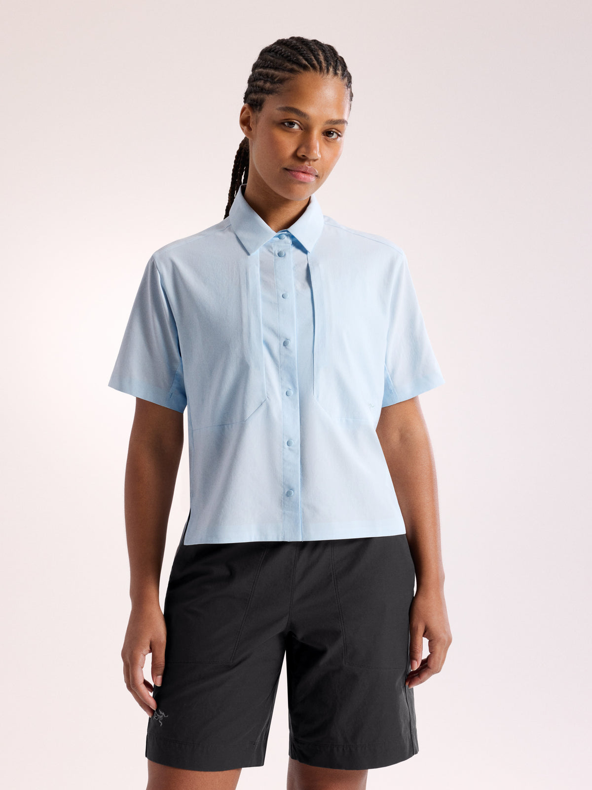 Sima Shirt SS Women's Alpine Blue Front View