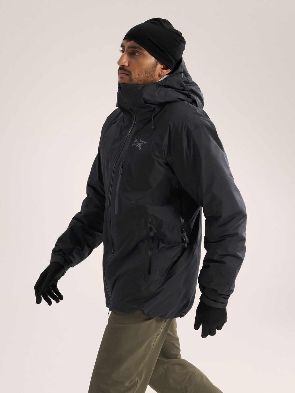 Beta Insulated Jacket Black Side View