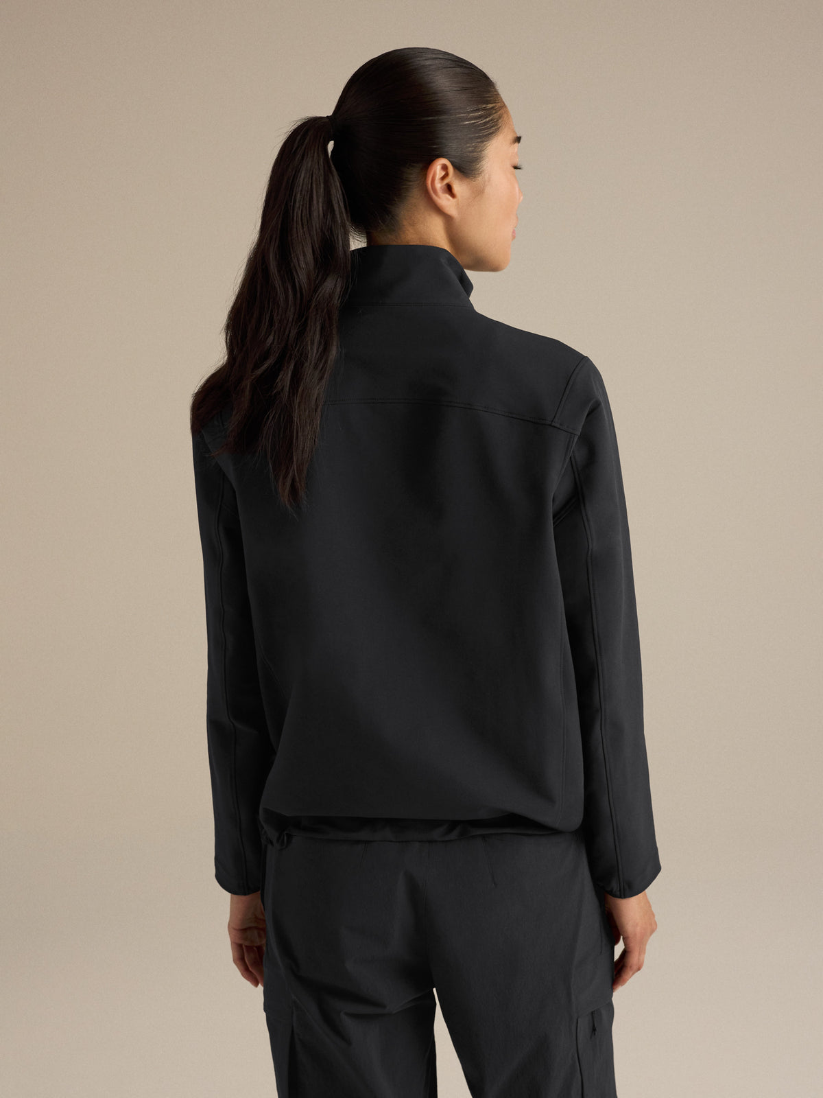 Gamma Jacket Women's Black Back View