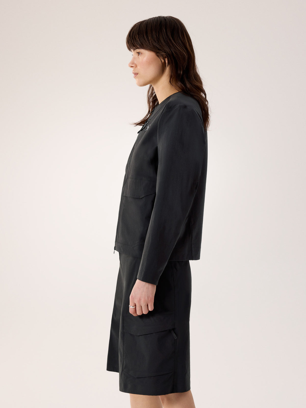 Sonii Utility Jacket Women's Black Side View