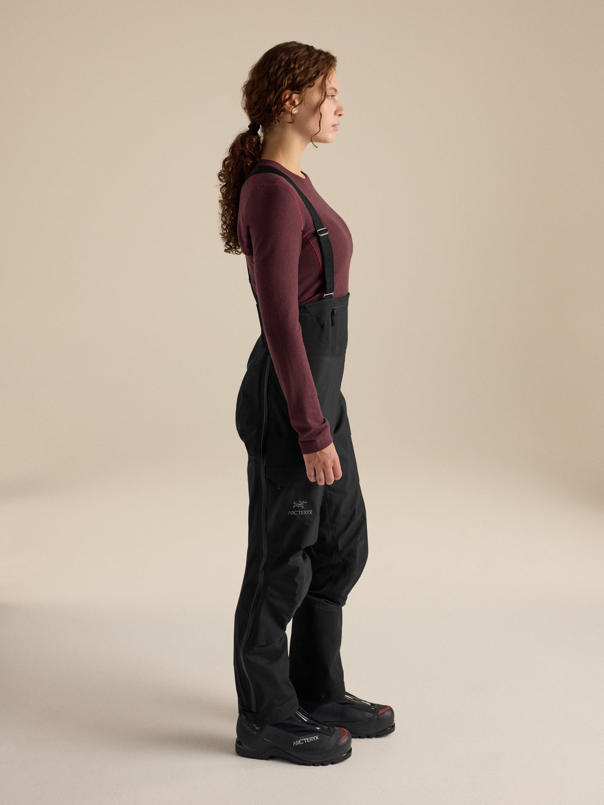 Alpha SV Bib Pant Women's Black Side View