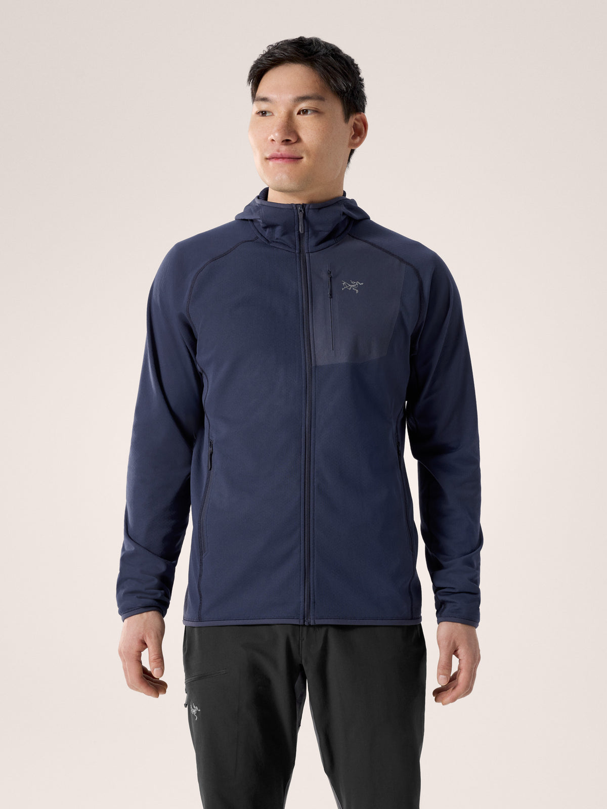 Delta Hoody Black Sapphire Front View