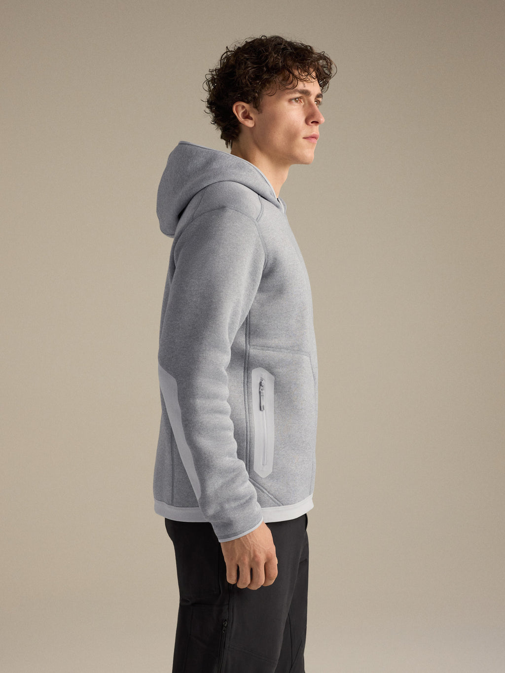 Covert Pullover Hoody Solitude Heather Side View
