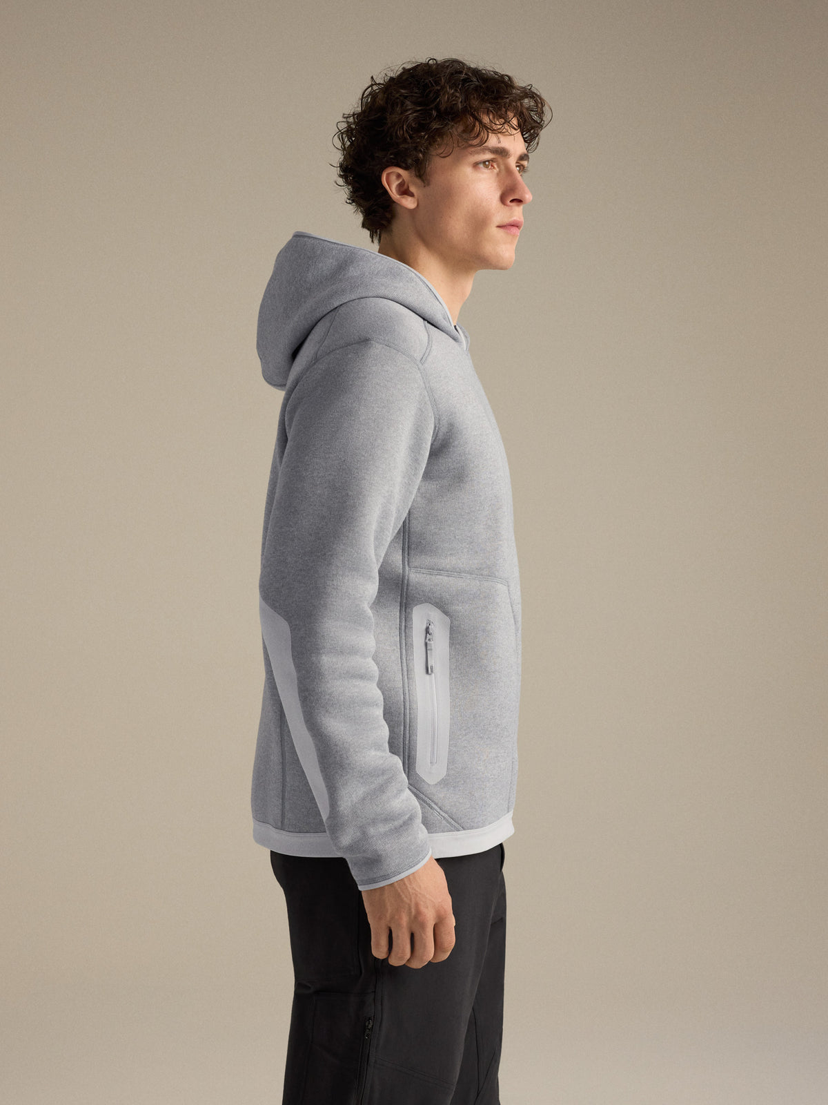 Covert Pullover Hoody Solitude Heather Side View