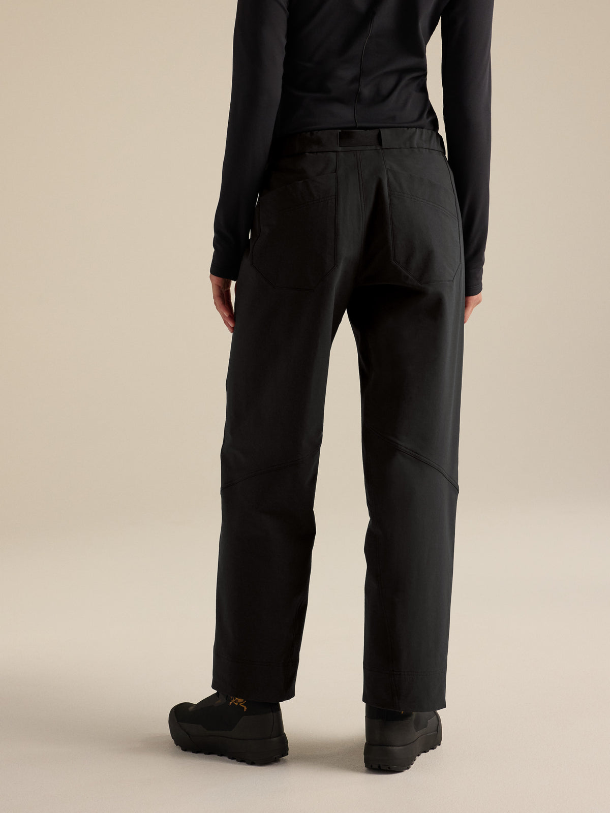 Nia Pant Women's Black Back View