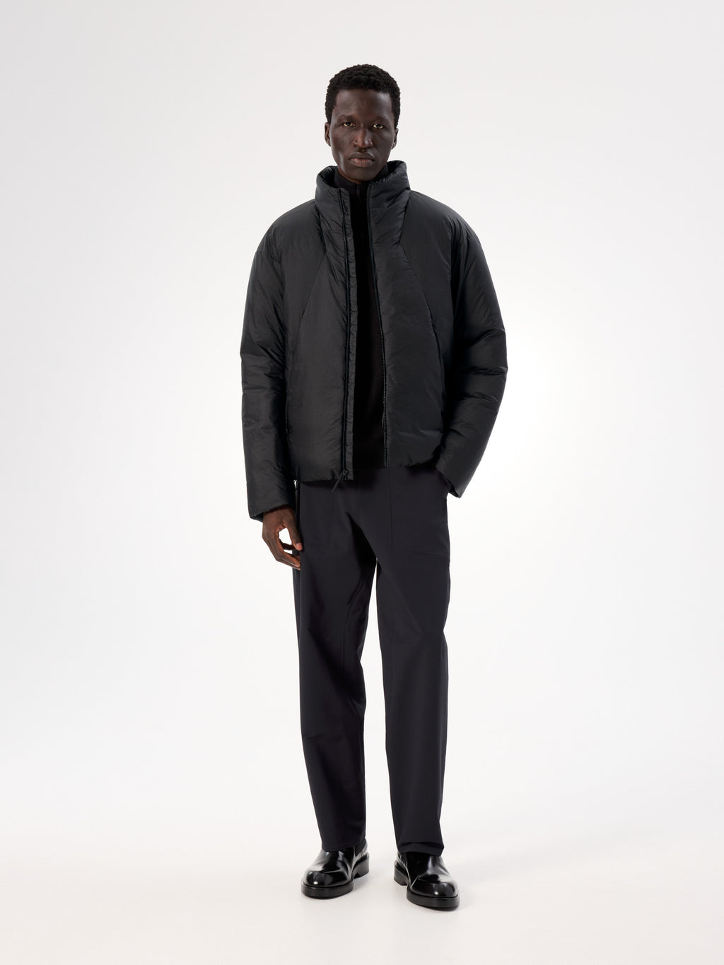 Conduit Down Jacket Black Full Body
