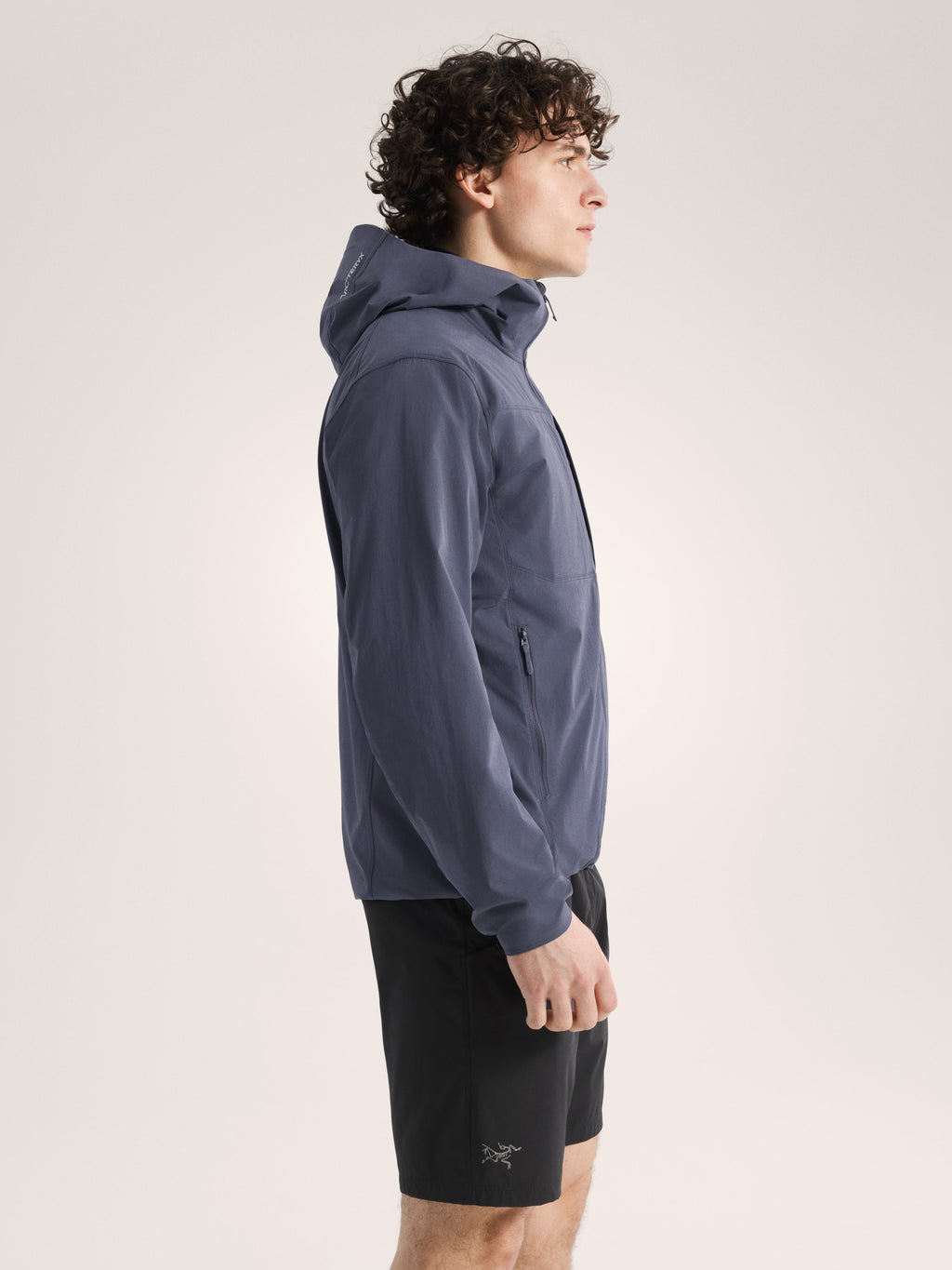 Gamma Lightweight Hoody Dk Stratus Side View