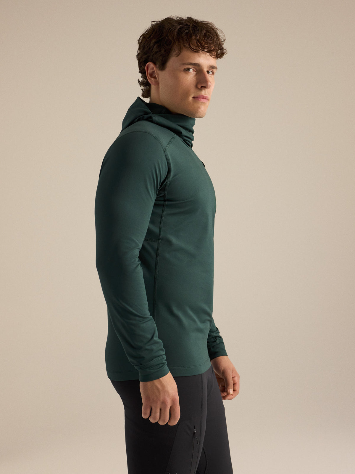 Rho LT Hoody Dark Jade Side View