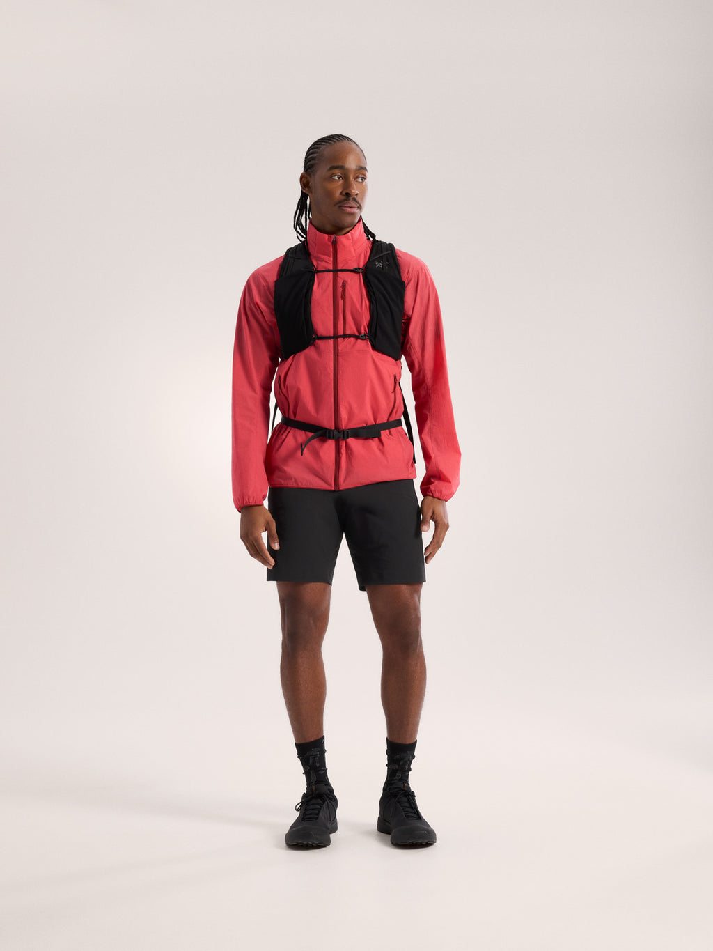 Ossa Stowhood Jacket Stone Red Full Body
