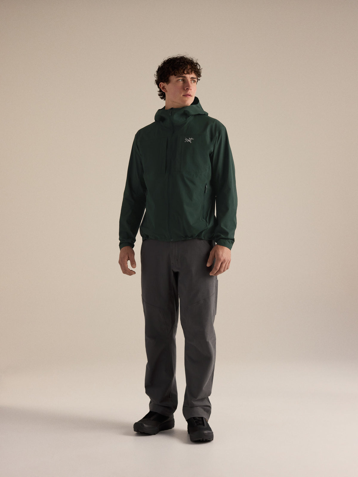 Gamma Lightweight Hoody Dark Jade Full Body