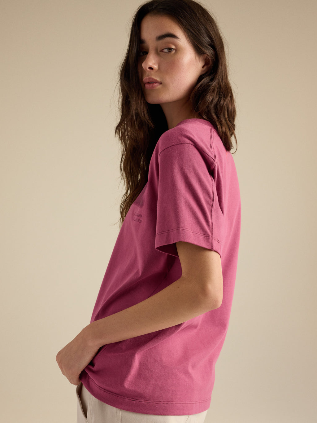 Kragg Cotton Dream State Crew Neck Shirt SS Women's Lt Renegade / Renegade Detail 1