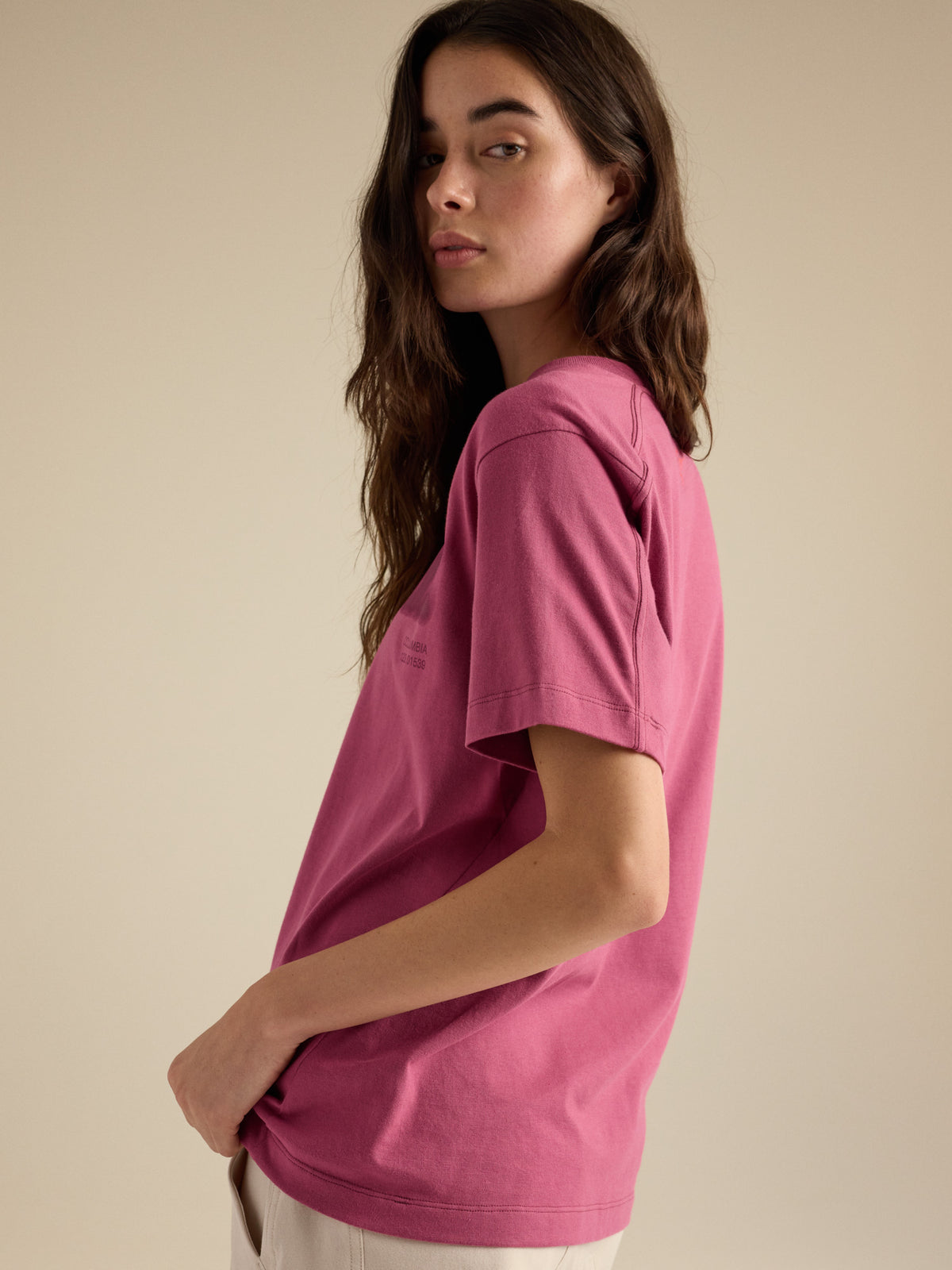 Kragg Cotton Dream State Crew Neck Shirt SS Women's Lt Renegade / Renegade Detail 1