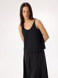 Myria Tank Women's Black Front View