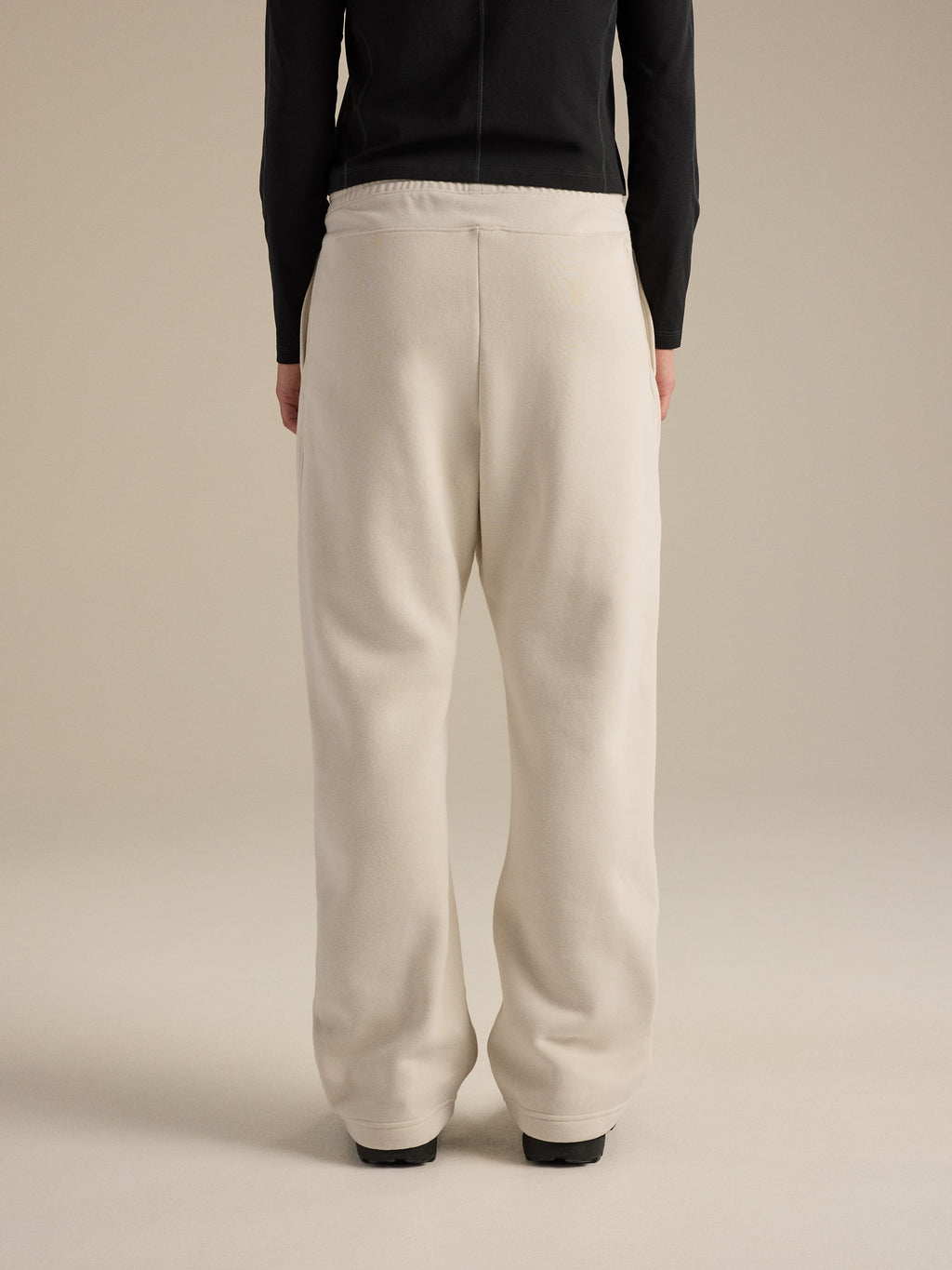 Emblem Fleece Jogger Women's Sea Salt Back View