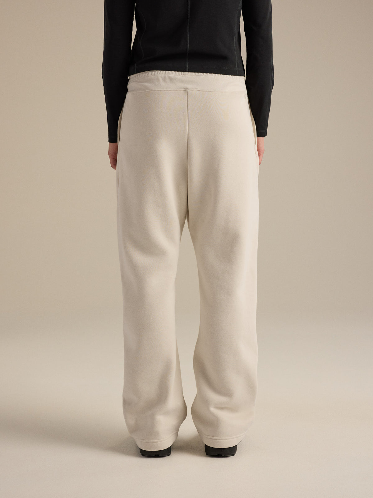 Emblem Fleece Jogger Women's Sea Salt Back View