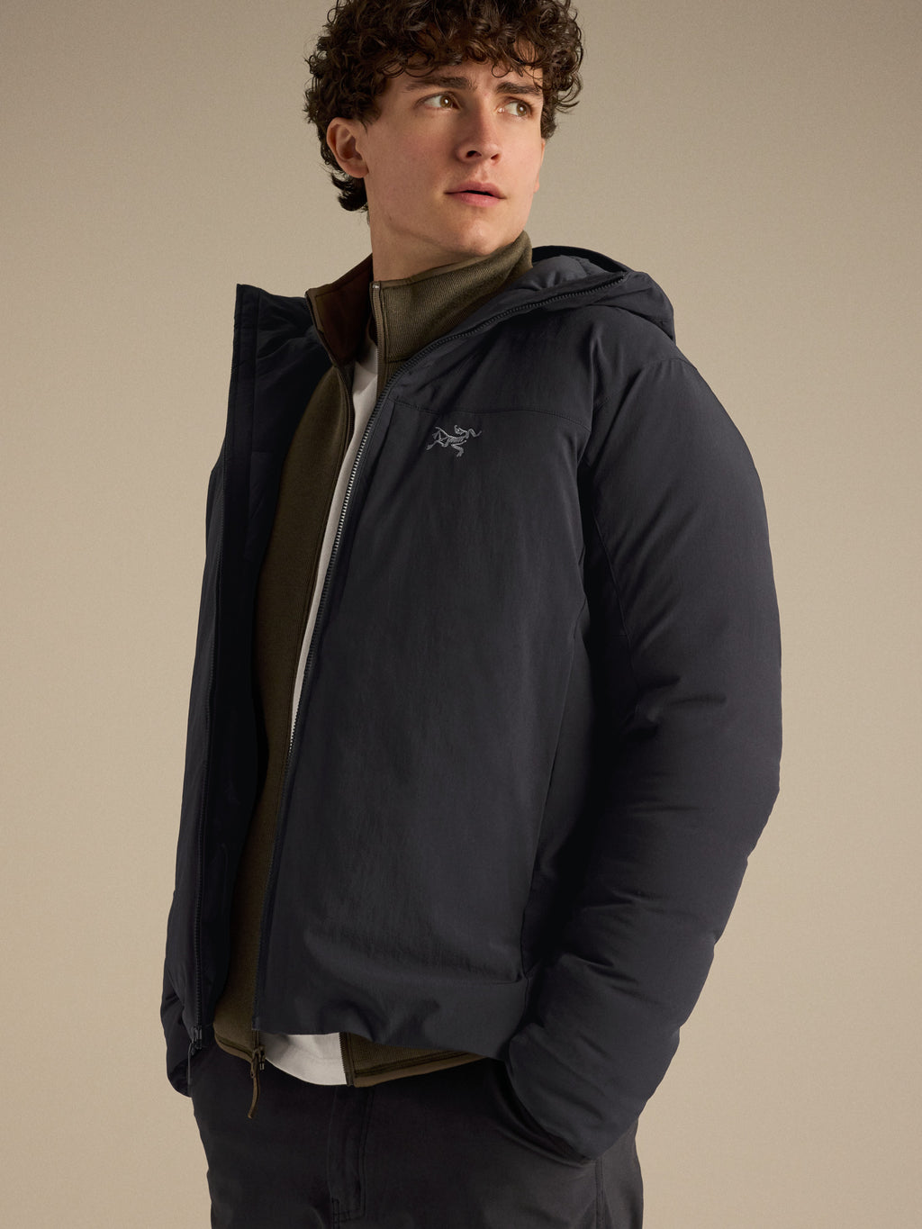Epsilon Insulated Hoody Black Detail 1