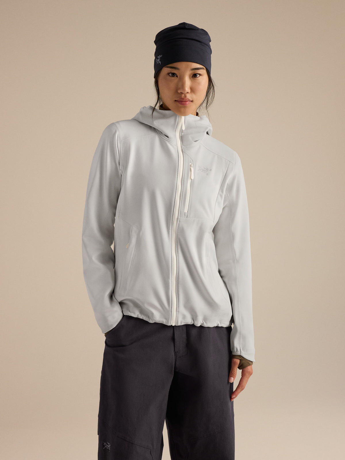 Gamma MX Hoody Women's Arctic Silk Front View