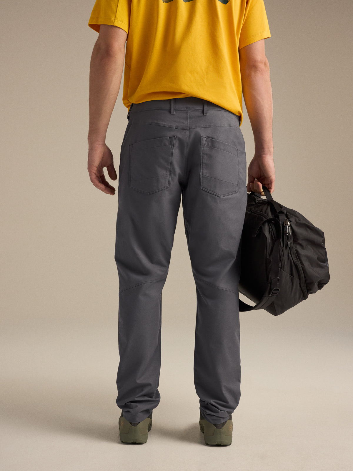 Kragg Cotton Pant Cloud Back View