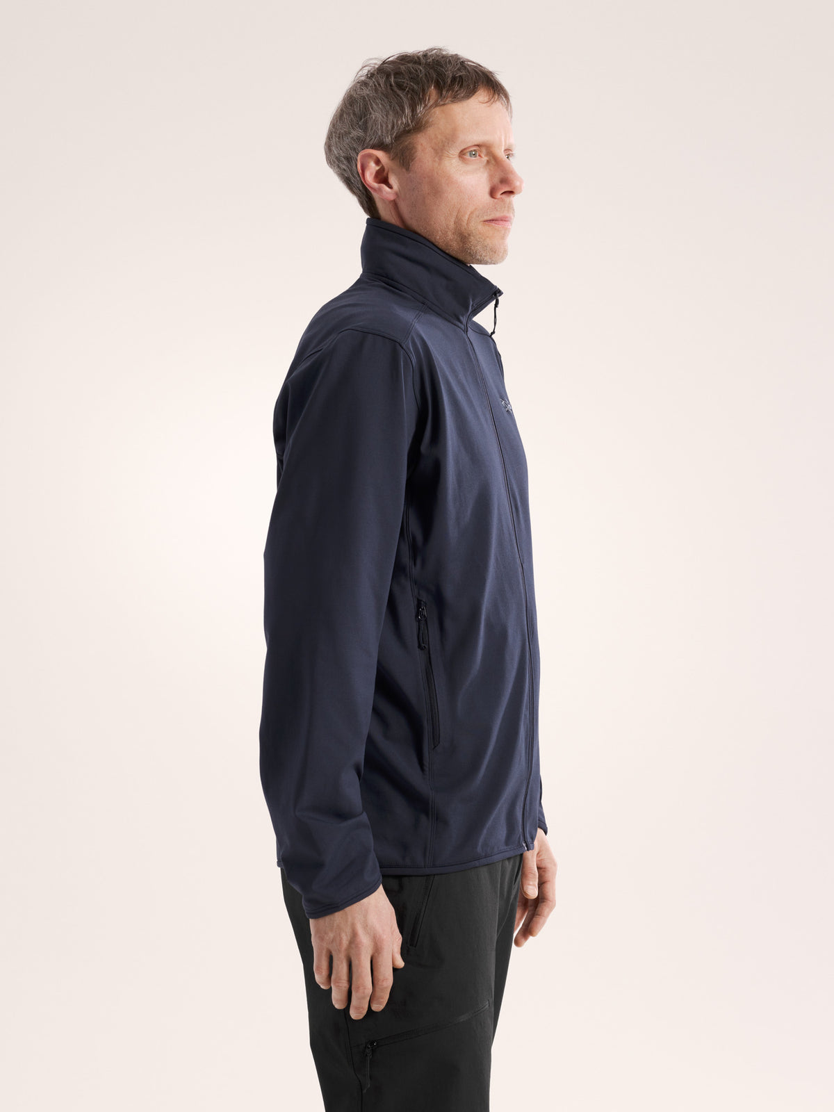 Kyanite Lightweight Jacket Black Sapphire Side View