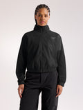 Naya Cropped Stowhood Jacket Women's Black Front View