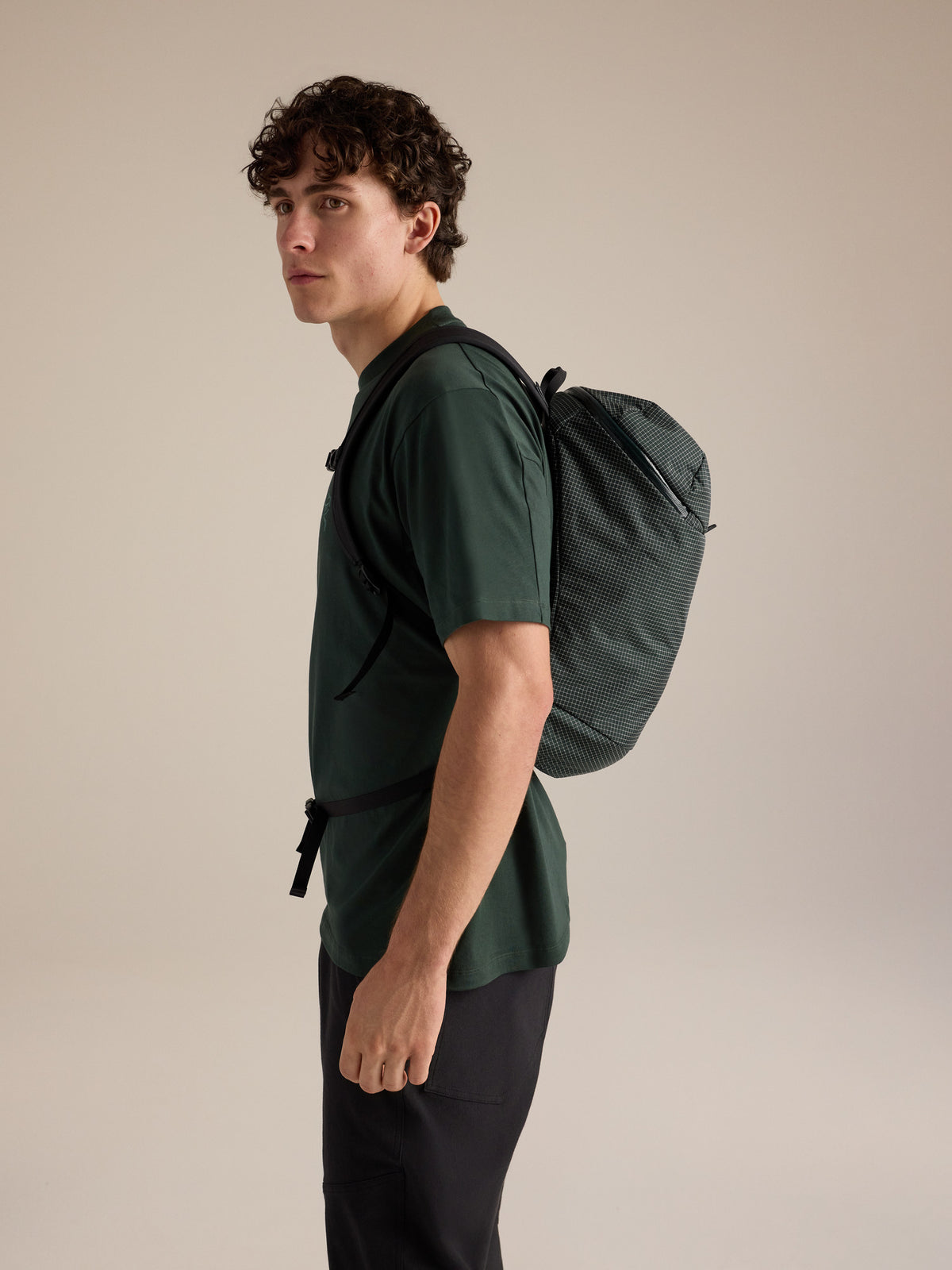 Konseal 15 Backpack Dark Jade Side View