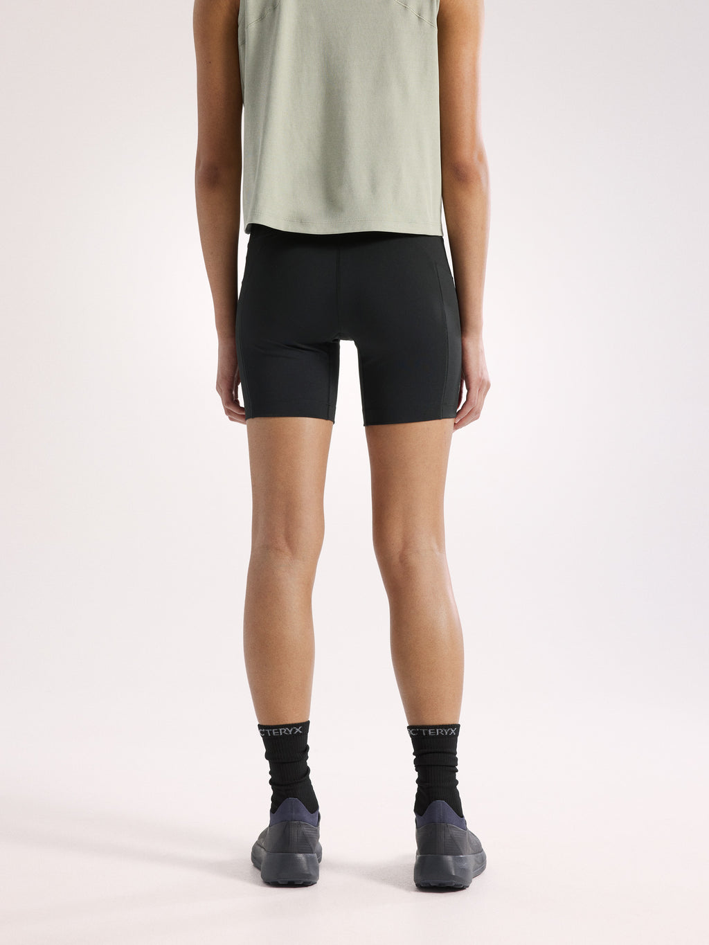 Essent High-Rise Utility Short 6" Women's Black Back View