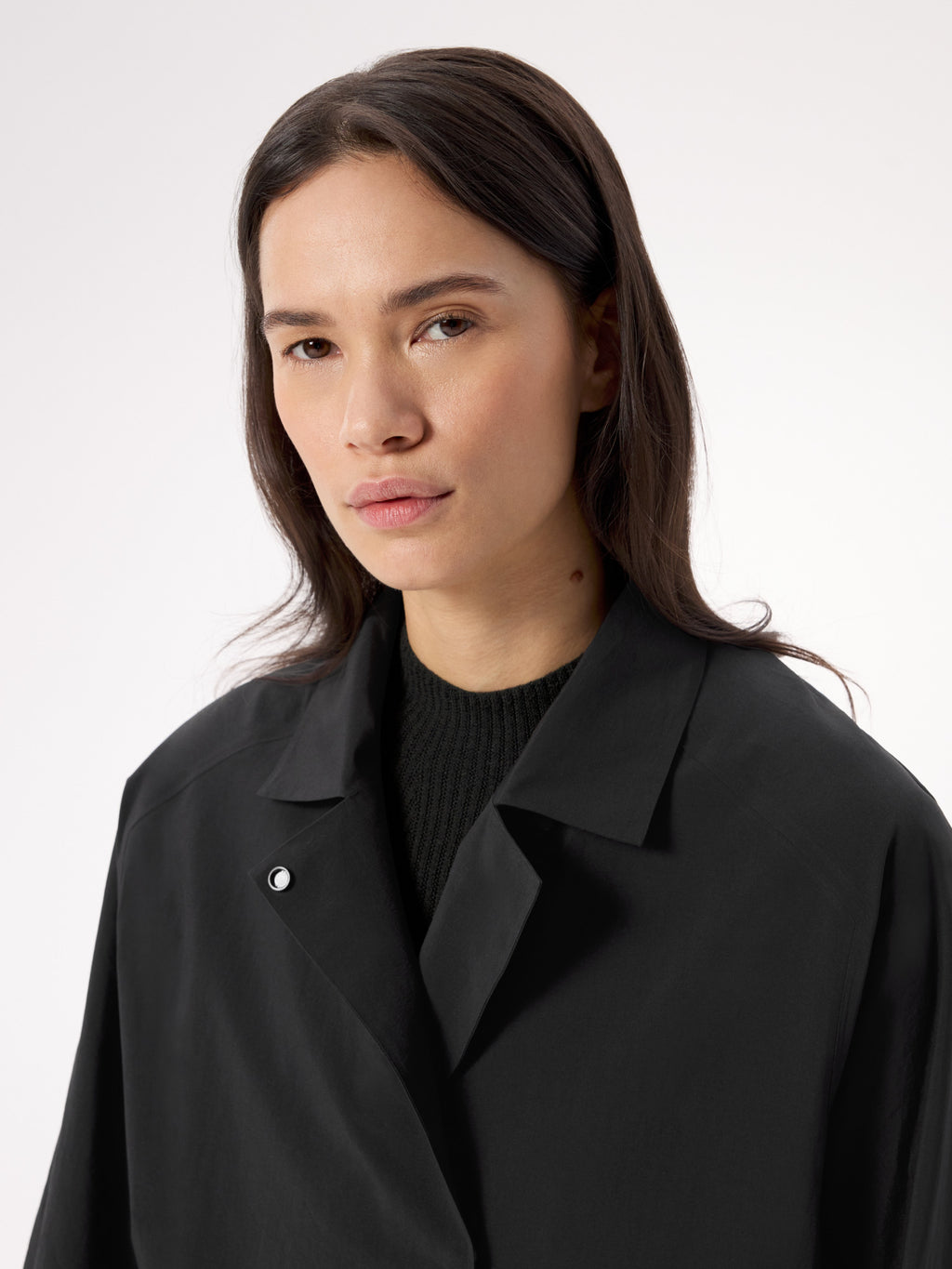Nitra SL Trench Coat Women's Black Detail 2