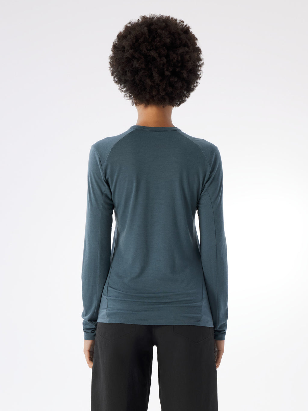 Frame Crew Neck Shirt LS Women's Neptune Back View
