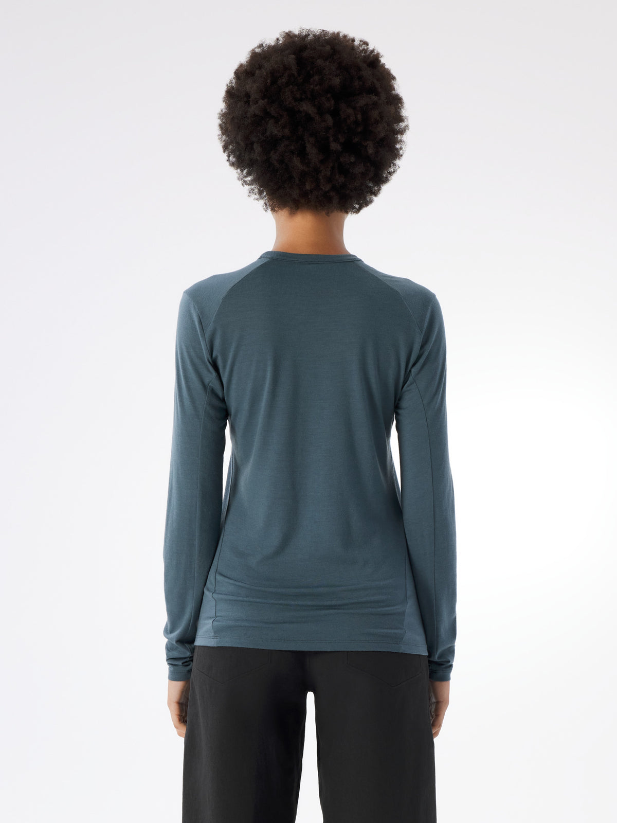 Frame Crew Neck Shirt LS Women's Neptune Back View