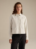 Clarkia SL Cotton Overshirt Women's Sea Salt Front View