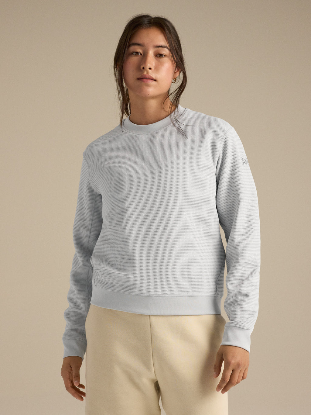 Olera Crew Neck Pullover Women's Solitude Front View