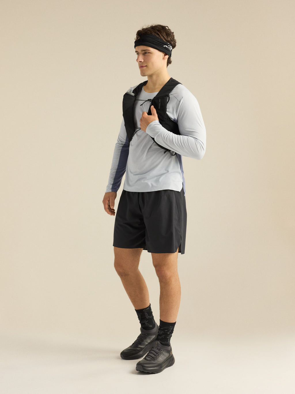 Norvan Downword Logo Shirt LS Solitude / Stratus Hover
