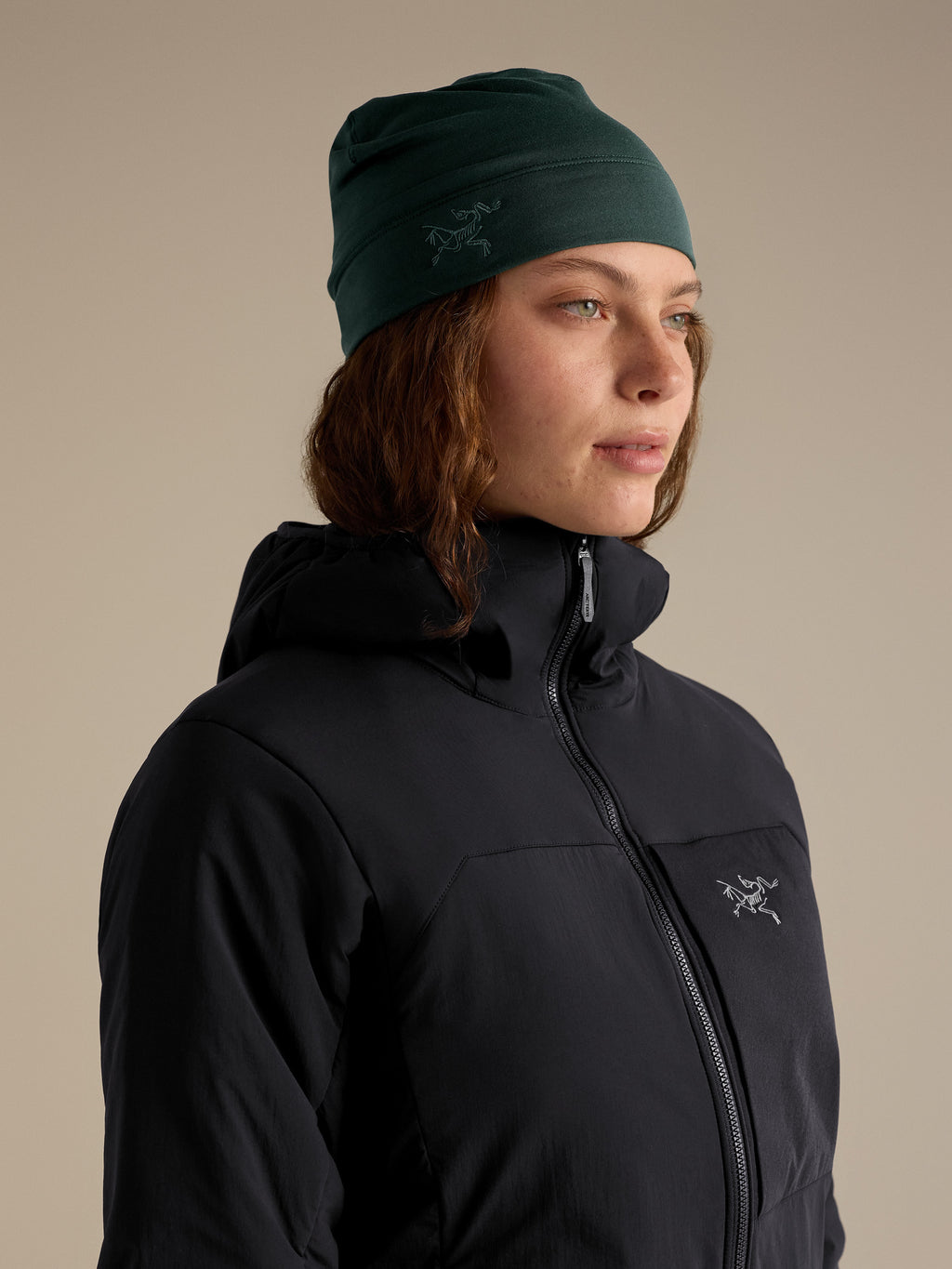Rho Synthetic Toque Dark Jade Side View