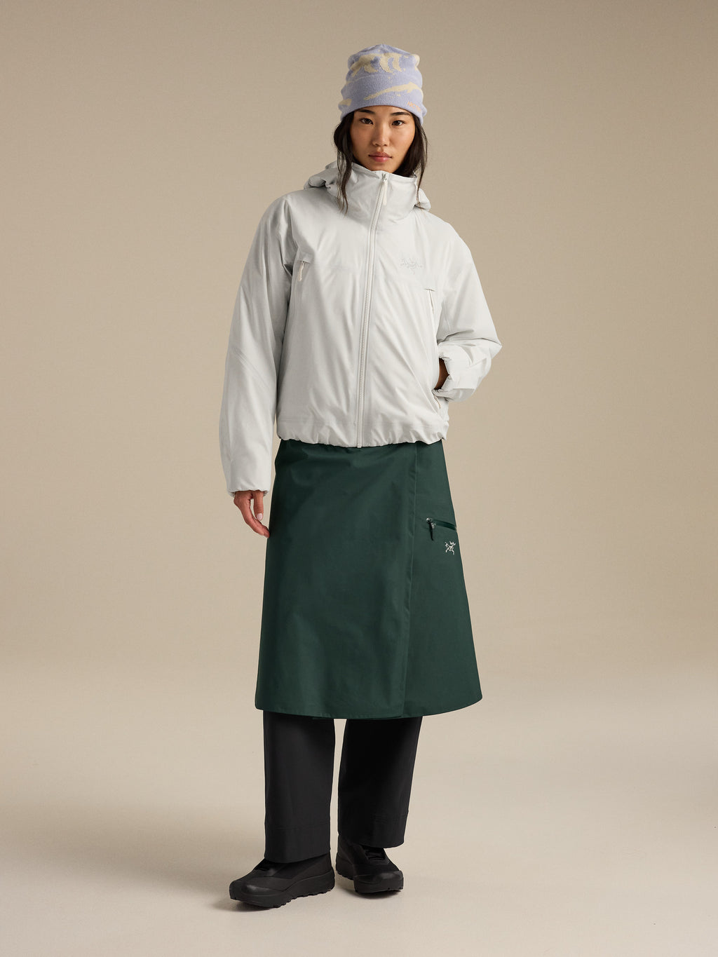 Altira Insulated Cropped Jacket Women's Arctic Silk Full Body