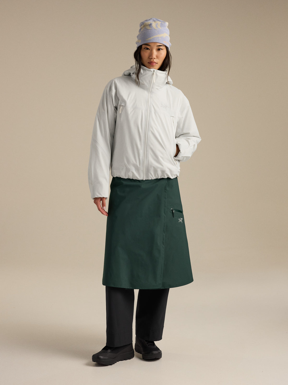 Altira Insulated Cropped Jacket Women's Arctic Silk Full Body