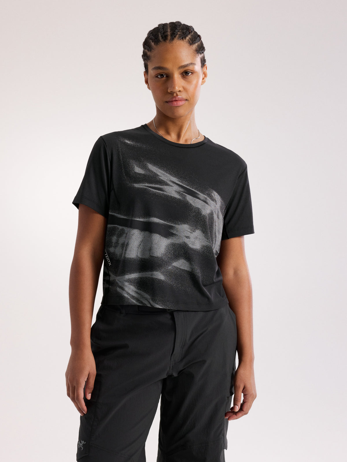 Sunna Speed Bird Crop Shirt Women's Black Front View