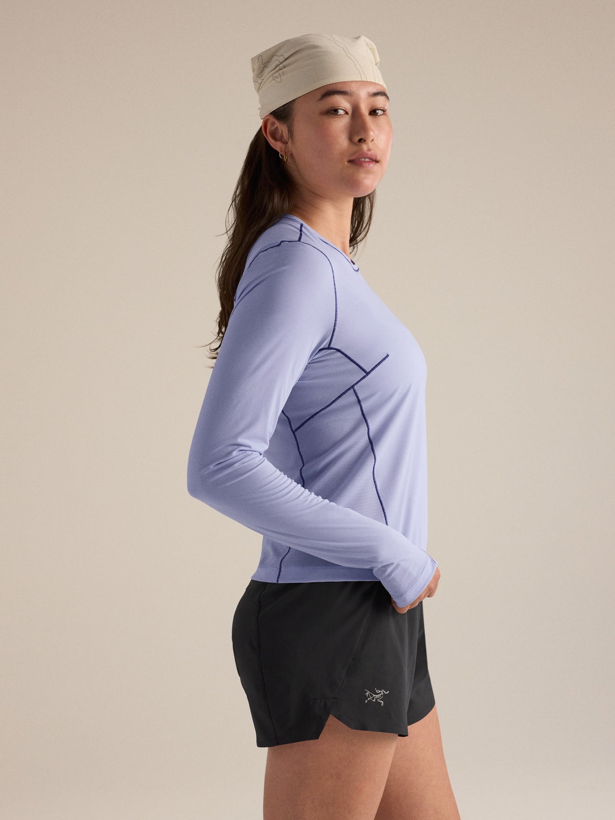 Norvan Crew Shirt LS Women's Kasumi / Blurple Side View