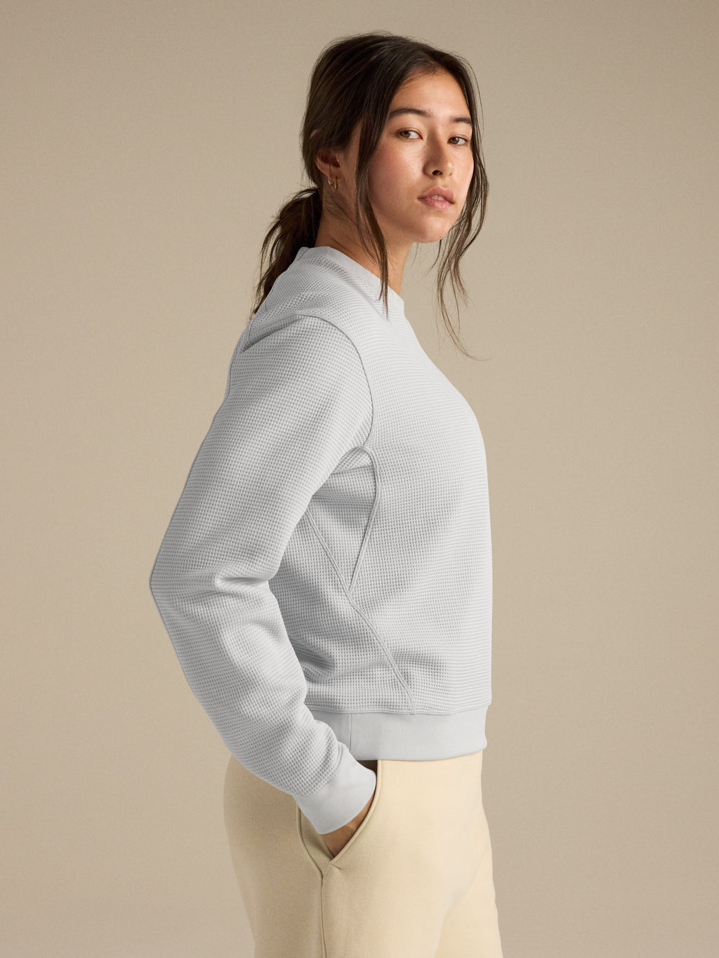 Olera Crew Neck Pullover Women's Solitude Side View