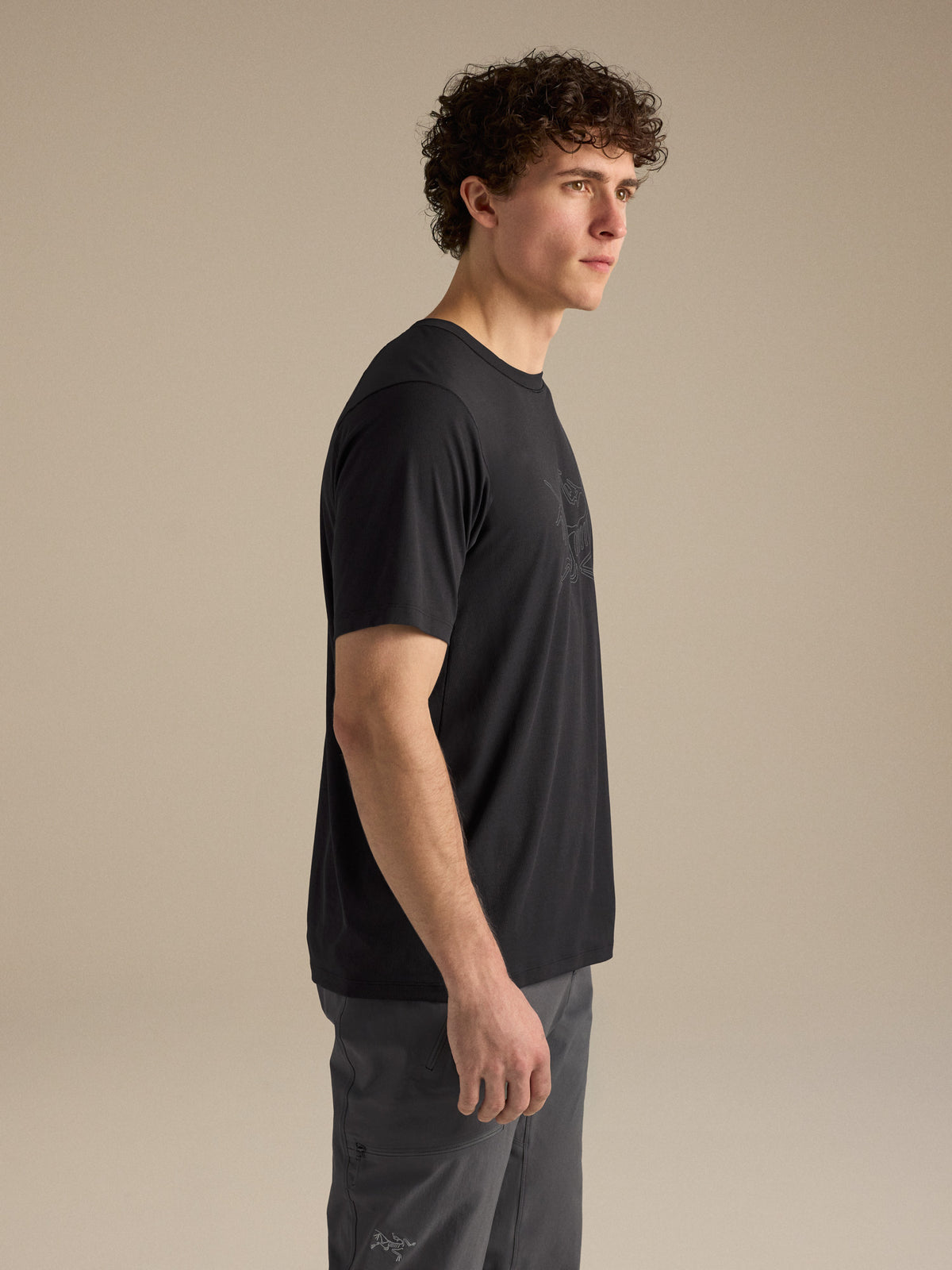 Cormac Logo Shirt SS Black Side View