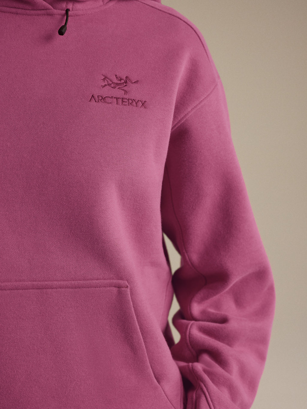 Emblem Fleece Hoody Women's Lt Renegade Fabric Detail
