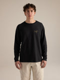 Kragg Cotton Shirt LS 24K Black Front View