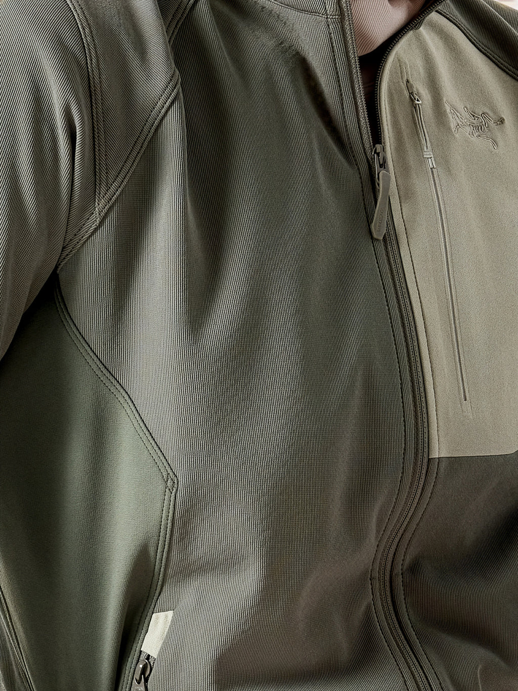 Delta Jacket Women's Forage / Habitat Fabric Detail