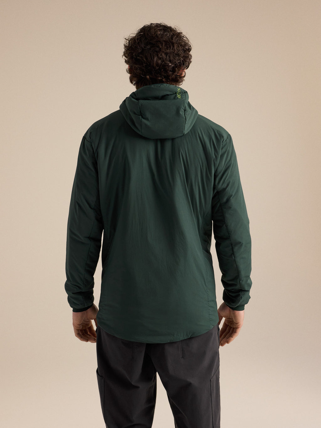 Proton Hoody Dark Jade / Mongoose Back View