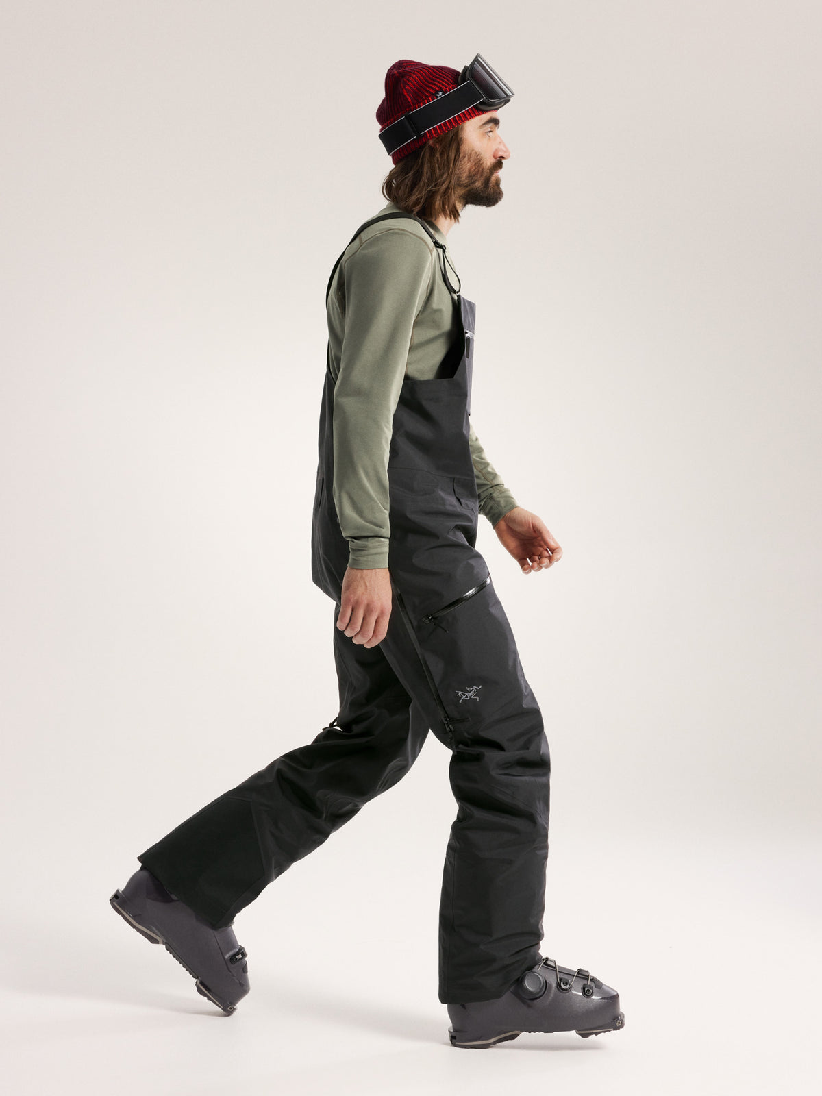 Sabre Bib Pant Black Side View