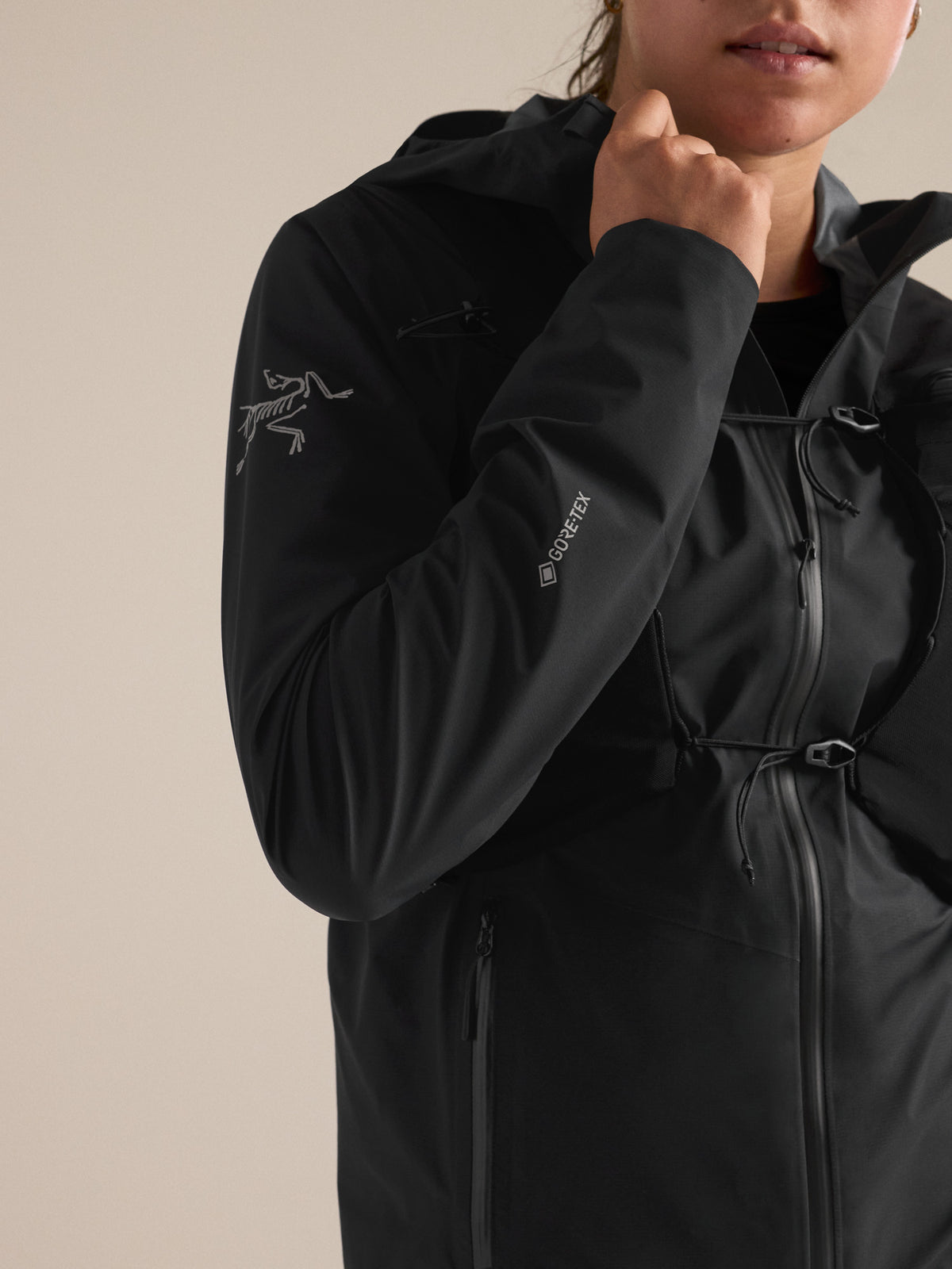 Norvan Jacket Women's Black Fabric Detail