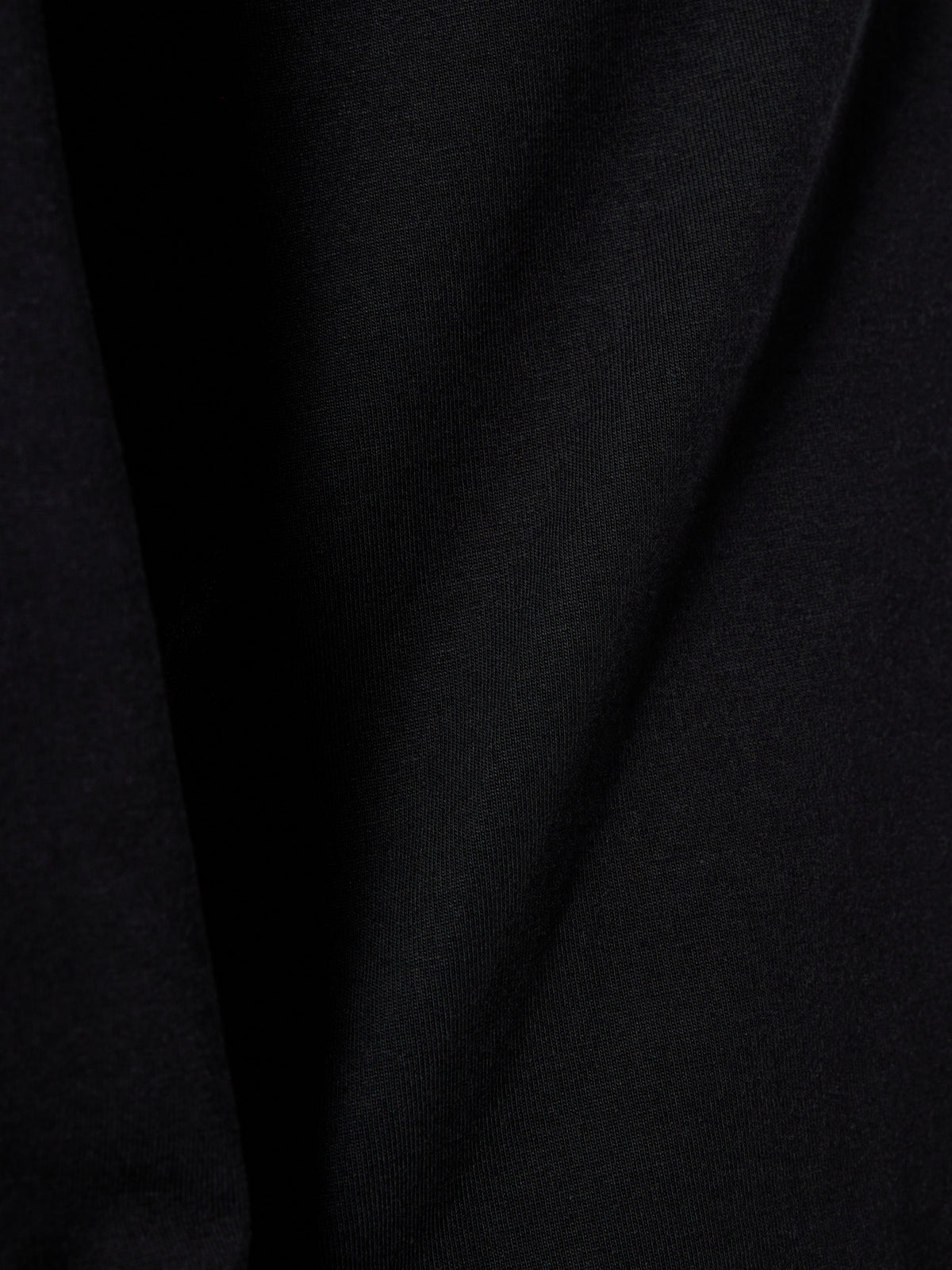 Kragg SL Cotton Bloom Crew Shirt LS Women's Black Fabric Detail