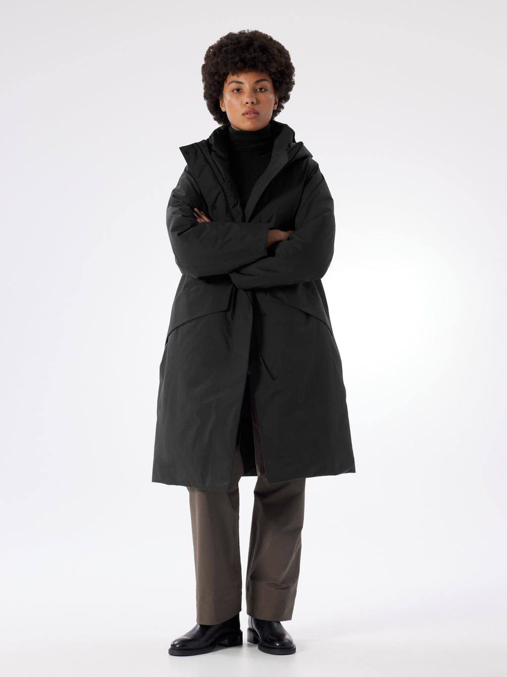 Ifora Down Parka Women's Black Full Body