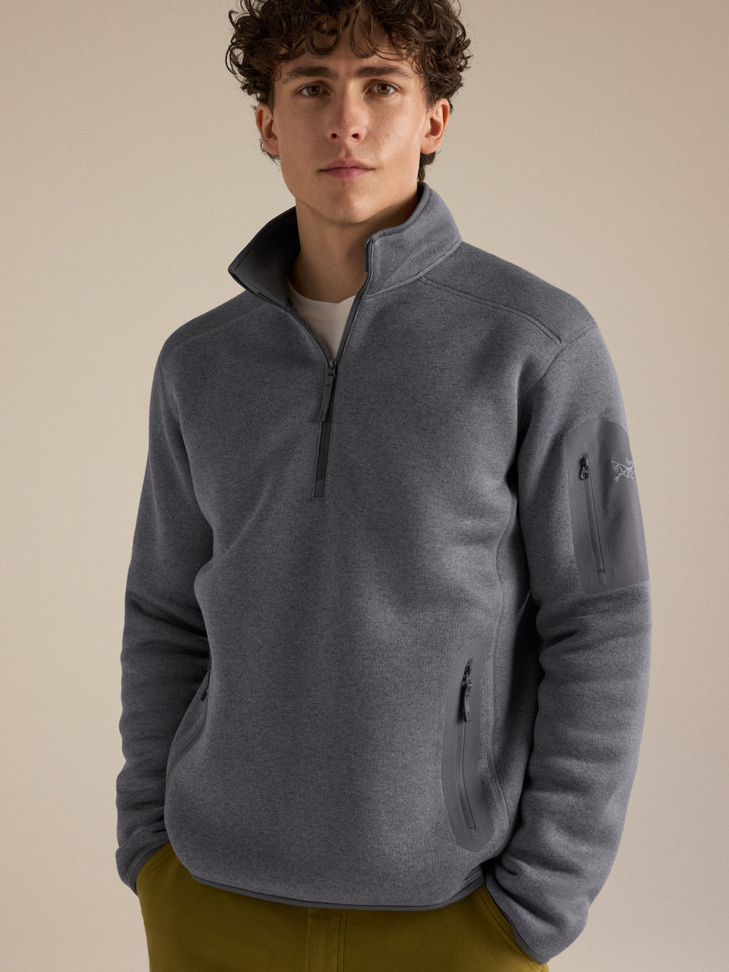 Covert 1/2 Zip Neck Void Heather Hover