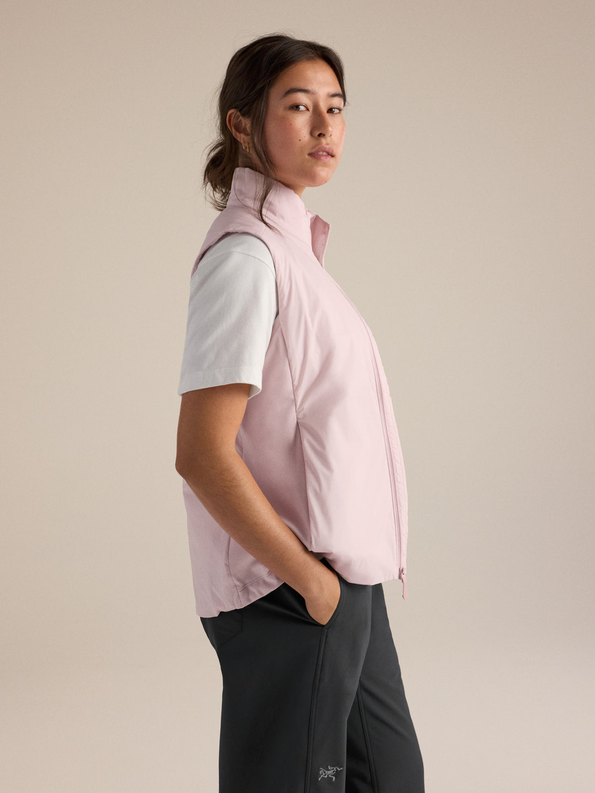 Atom Vest Women's Alpine Rose Side View